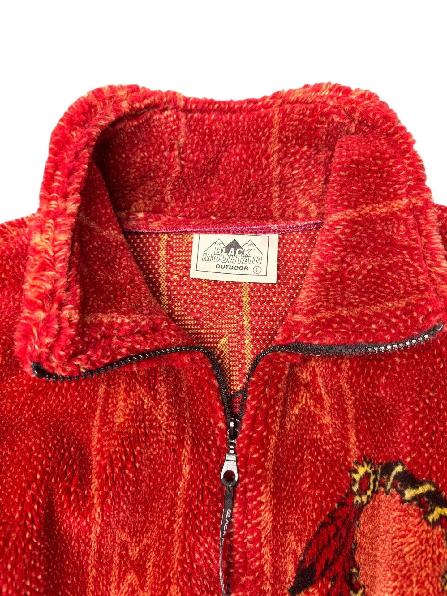 VINTAGE BLACK MOUNTAIN BUFFALO ZIP UP