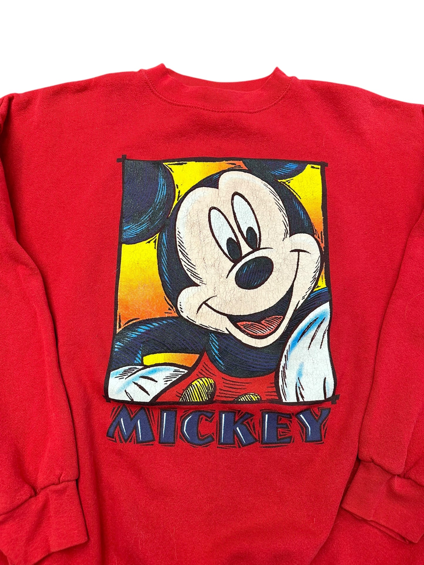 Vintage Disney Mickey Box Logo Crewneck Size XXL