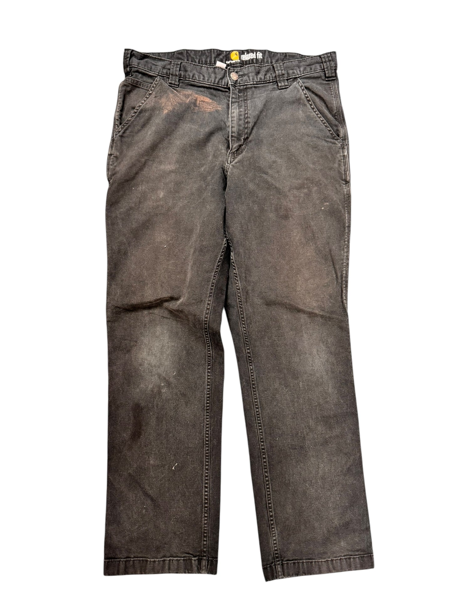 BLACK CARHARTT PANTS 36x32