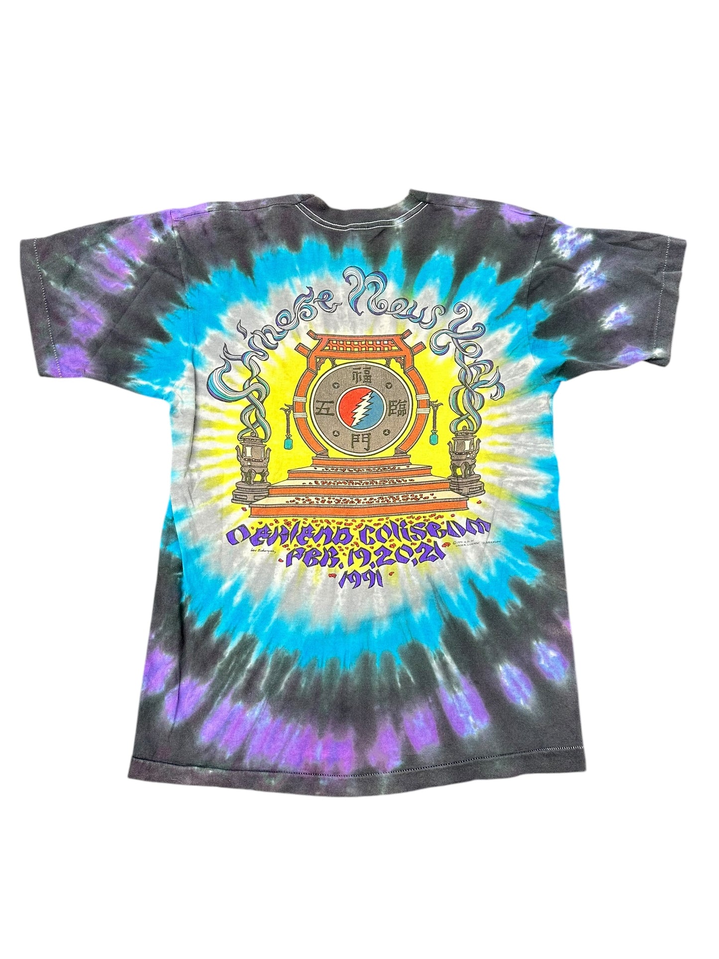 Vintage The Grateful Dead Chinese New Year Rare Graphic Band Tee Size L