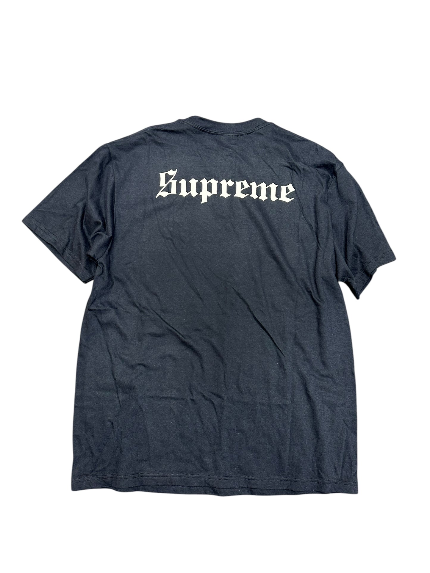 Supreme Snow White Navy Tee Size L