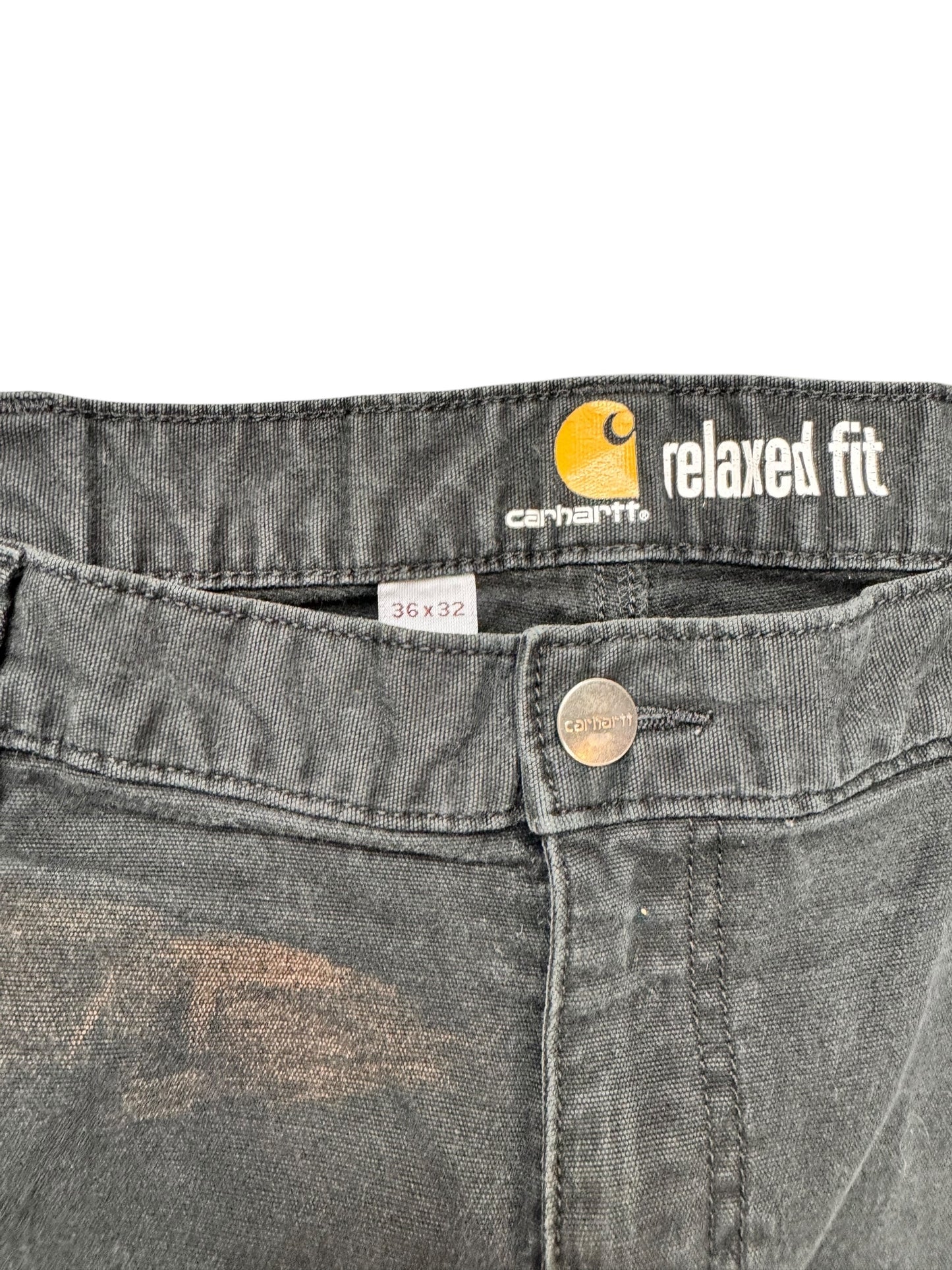 BLACK CARHARTT PANTS 36x32