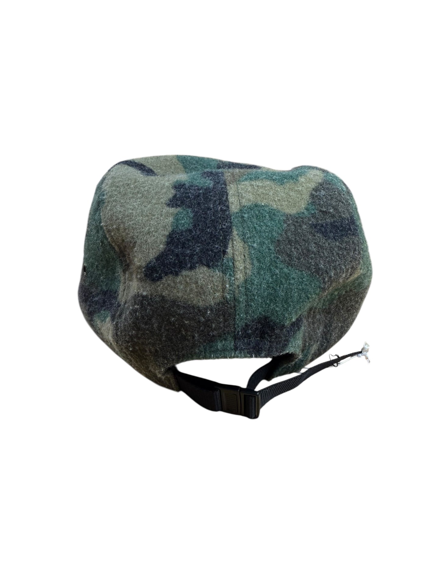 Supreme Green Army Camo Wool Camp Cap 5 Panel Hat