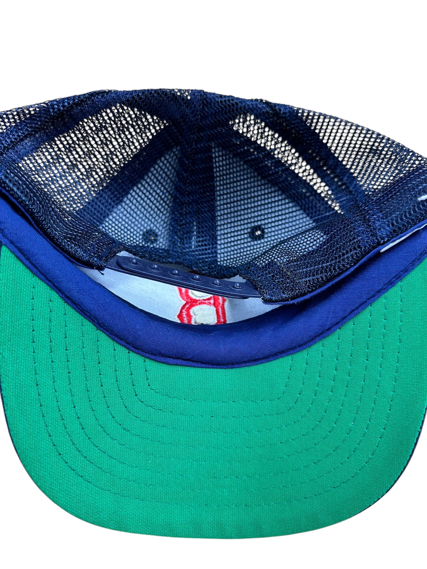 Vintage 90s MLB Boston Red Sox Embroidered Mesh Trucker Hat