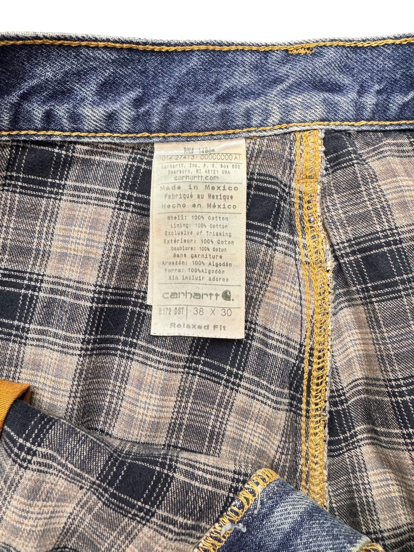 CARHARTT DOUBLE LINED DENIM 38X30