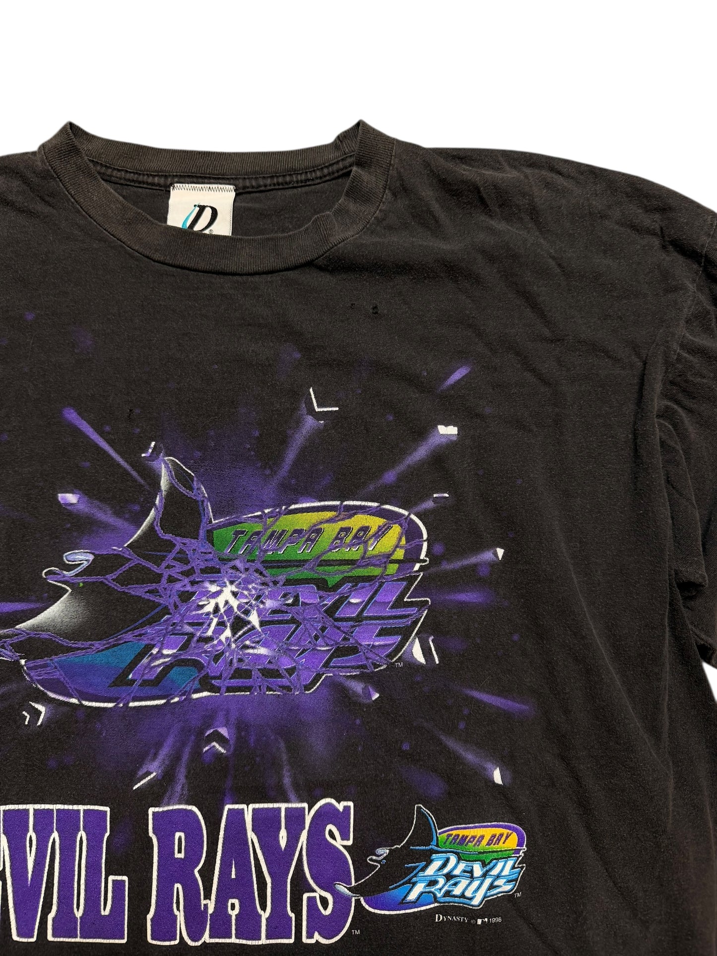 Vintage Tampa Bay Rays “Shattered Glass” Tee Size XL