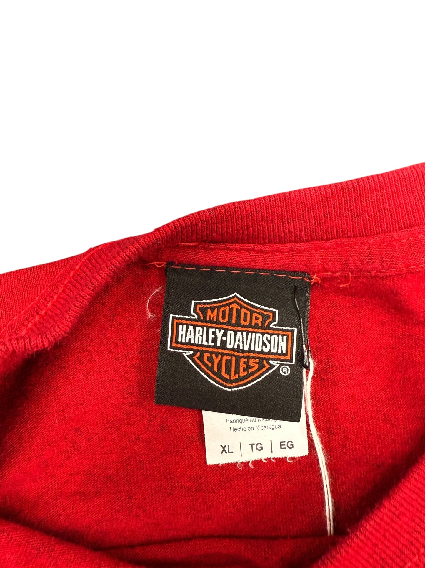 2020 Harley Davidson Biker Santa Red Tee Size XL