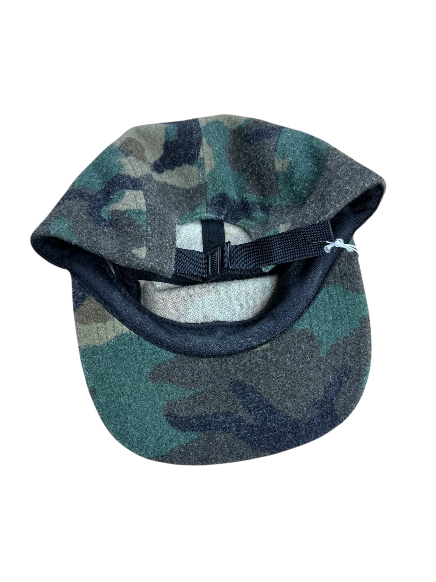 Supreme Green Army Camo Wool Camp Cap 5 Panel Hat