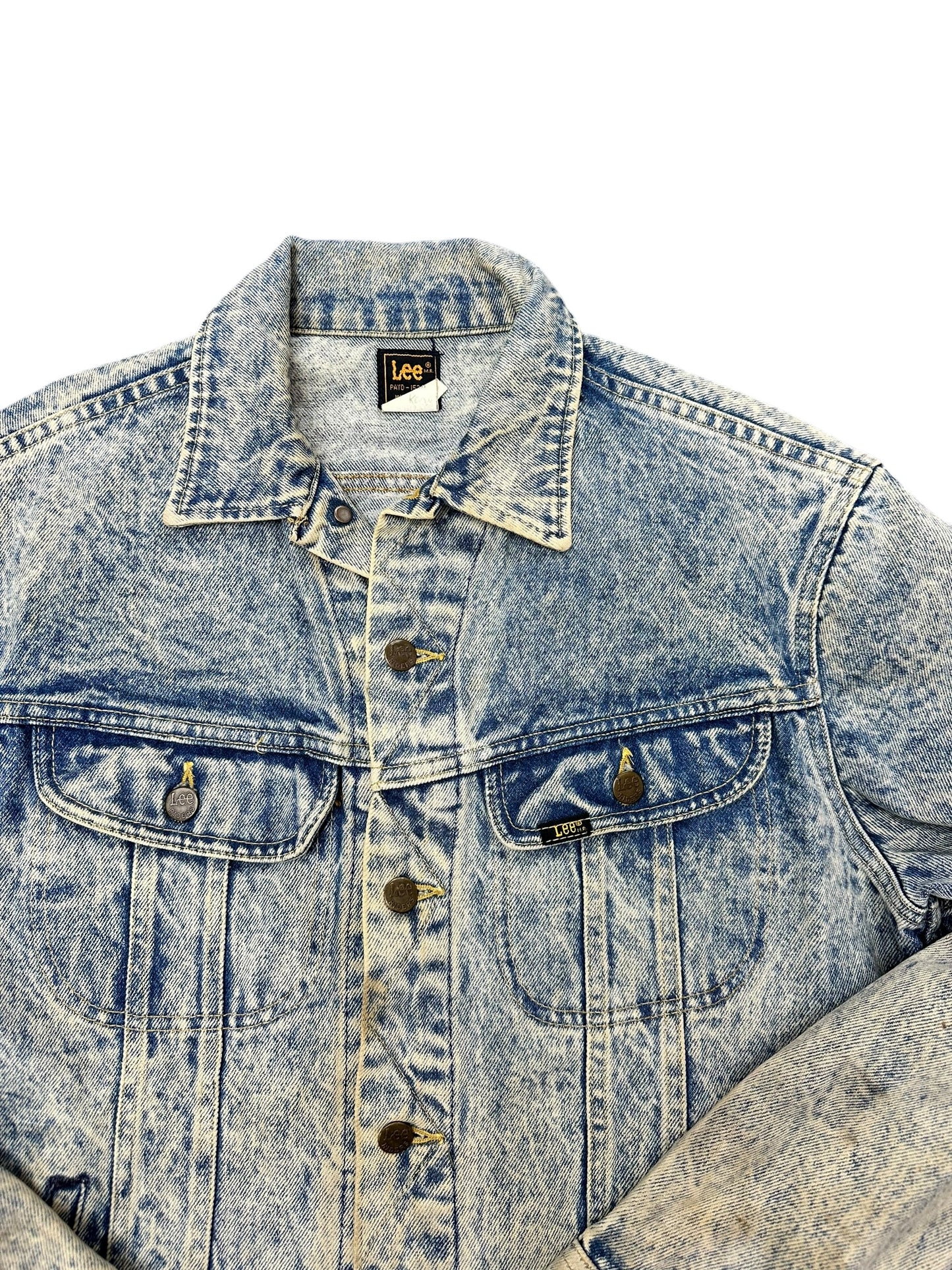 Vintage Lee Acid Wash Denim Jacket Size M