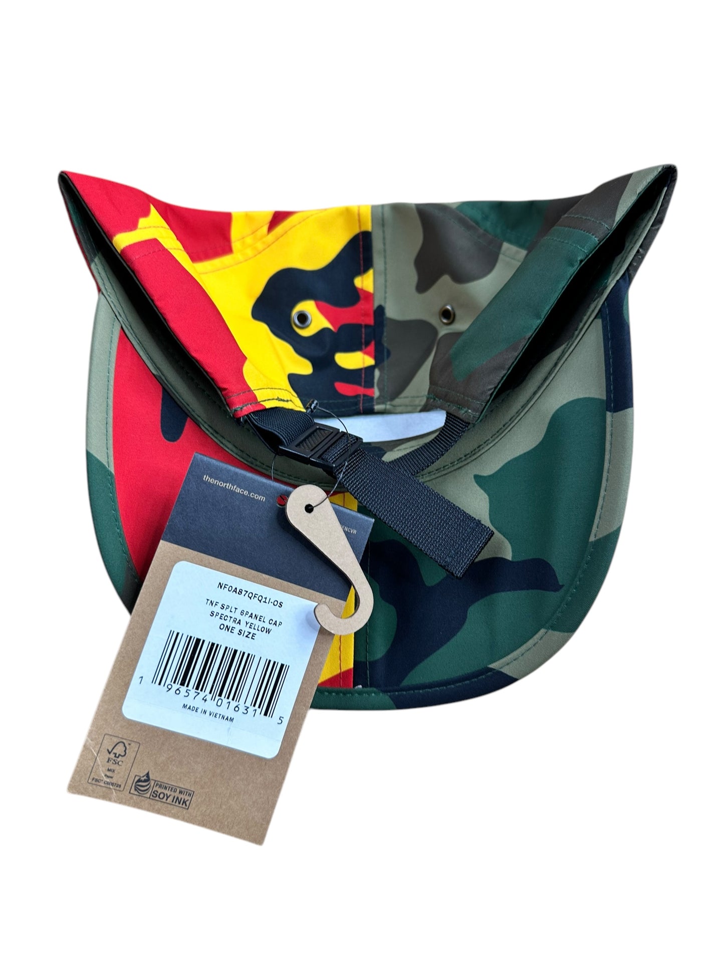 Supreme SS24 The North Face Collab Red/Green Camo 6 Panel Hat Deadstock