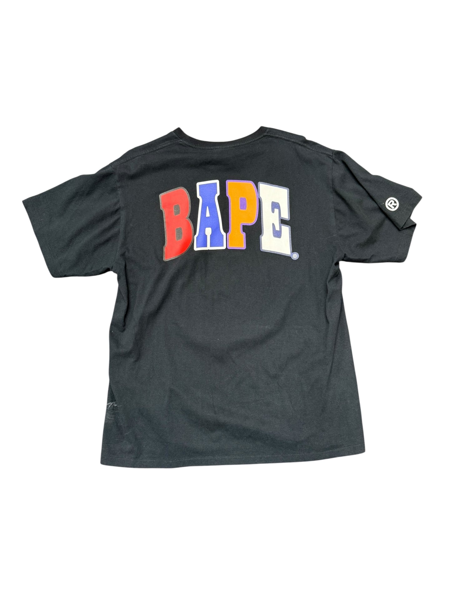 BAPE Zip Up Ape Head Tee Size XL