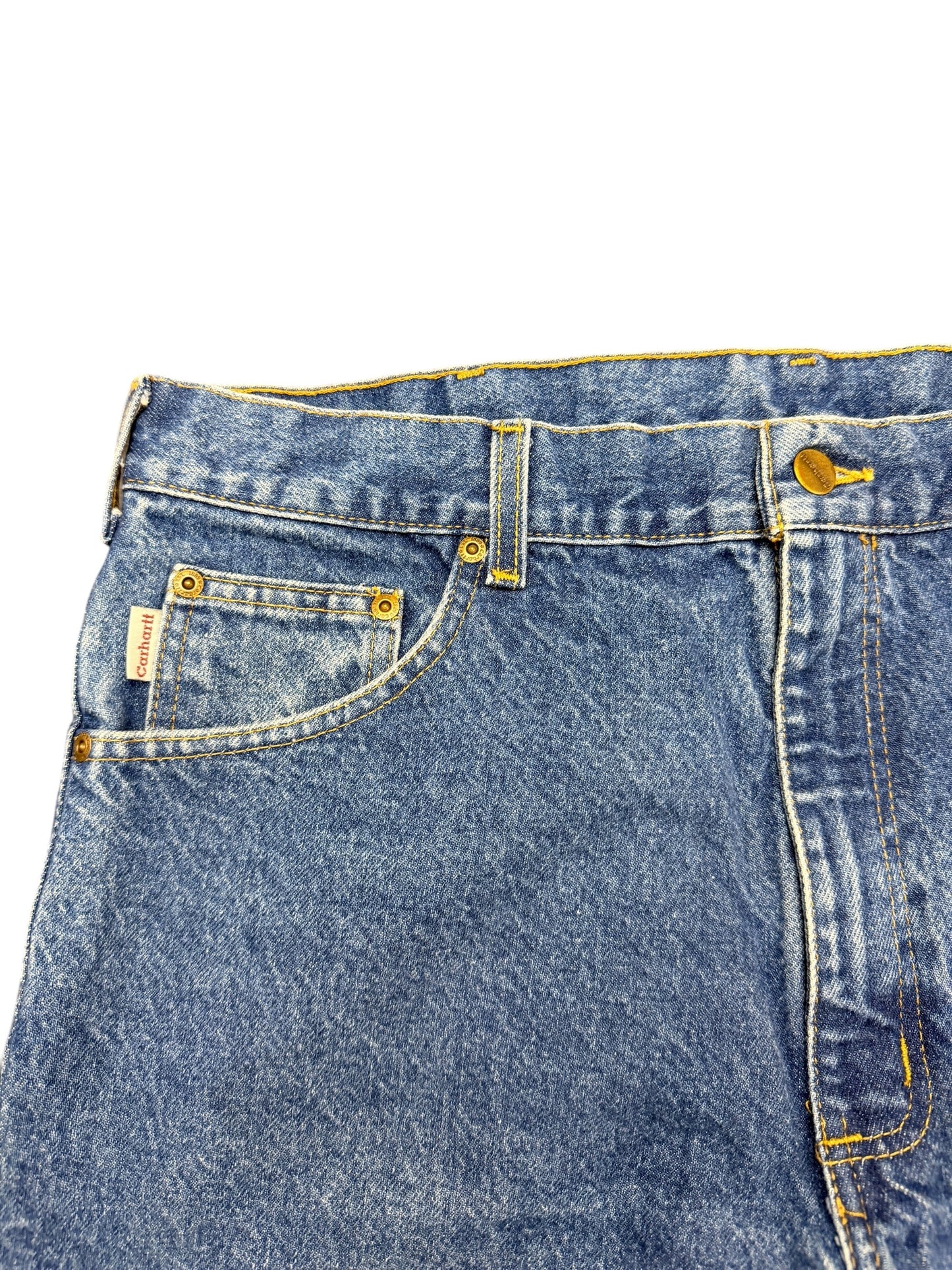 Carhartt Relaxed Fit 38x30 Dark Blue Denim Jeans