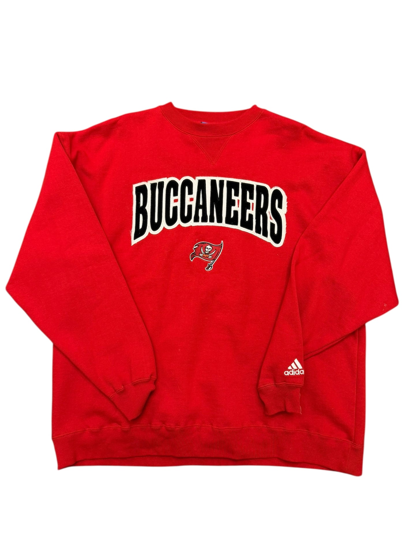 Tampa Bay Buccaneers Adidas Embroidered Crewneck Size XL