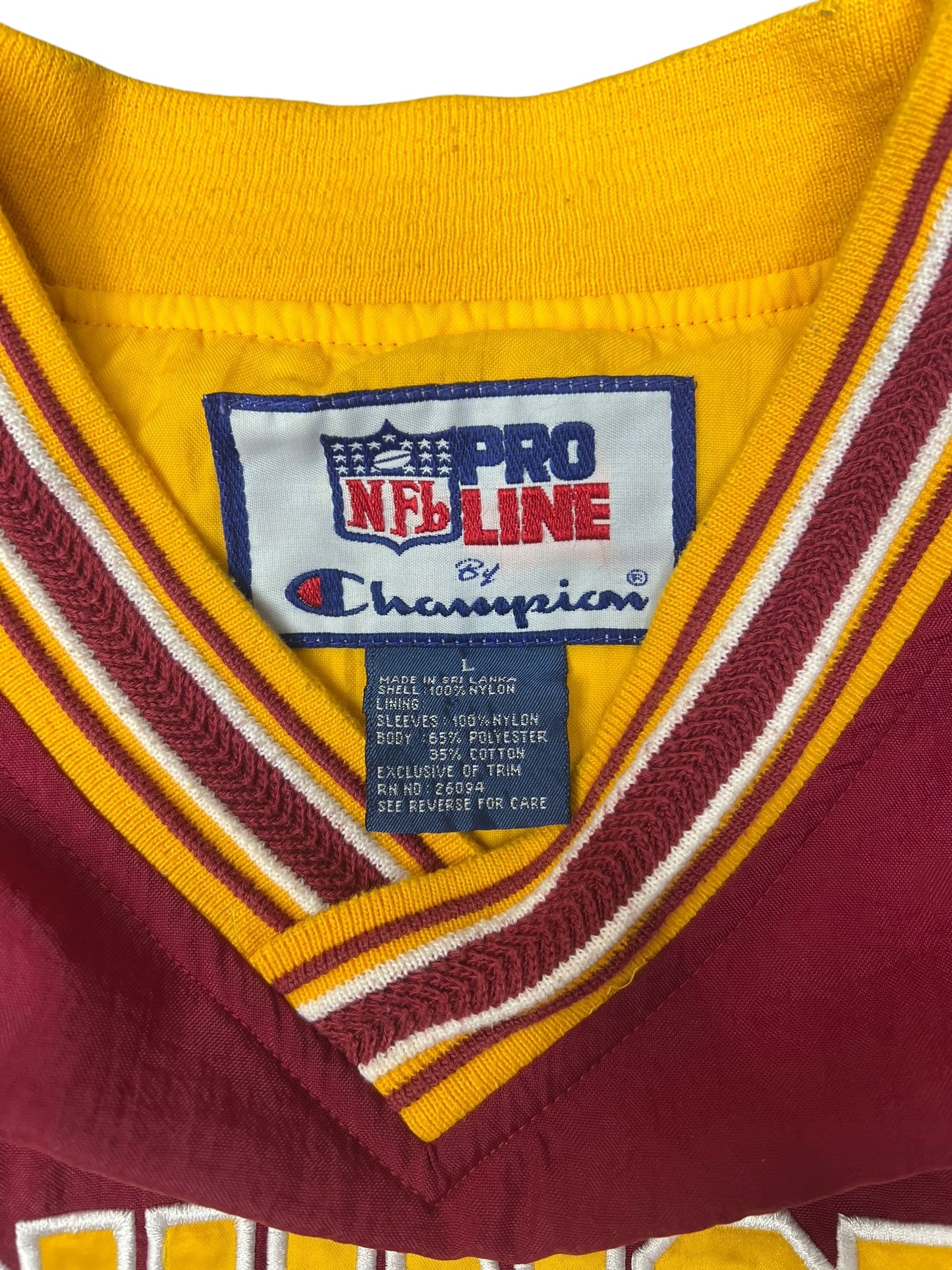 Vintage Pro Line Washington Redskins pullover Size Large