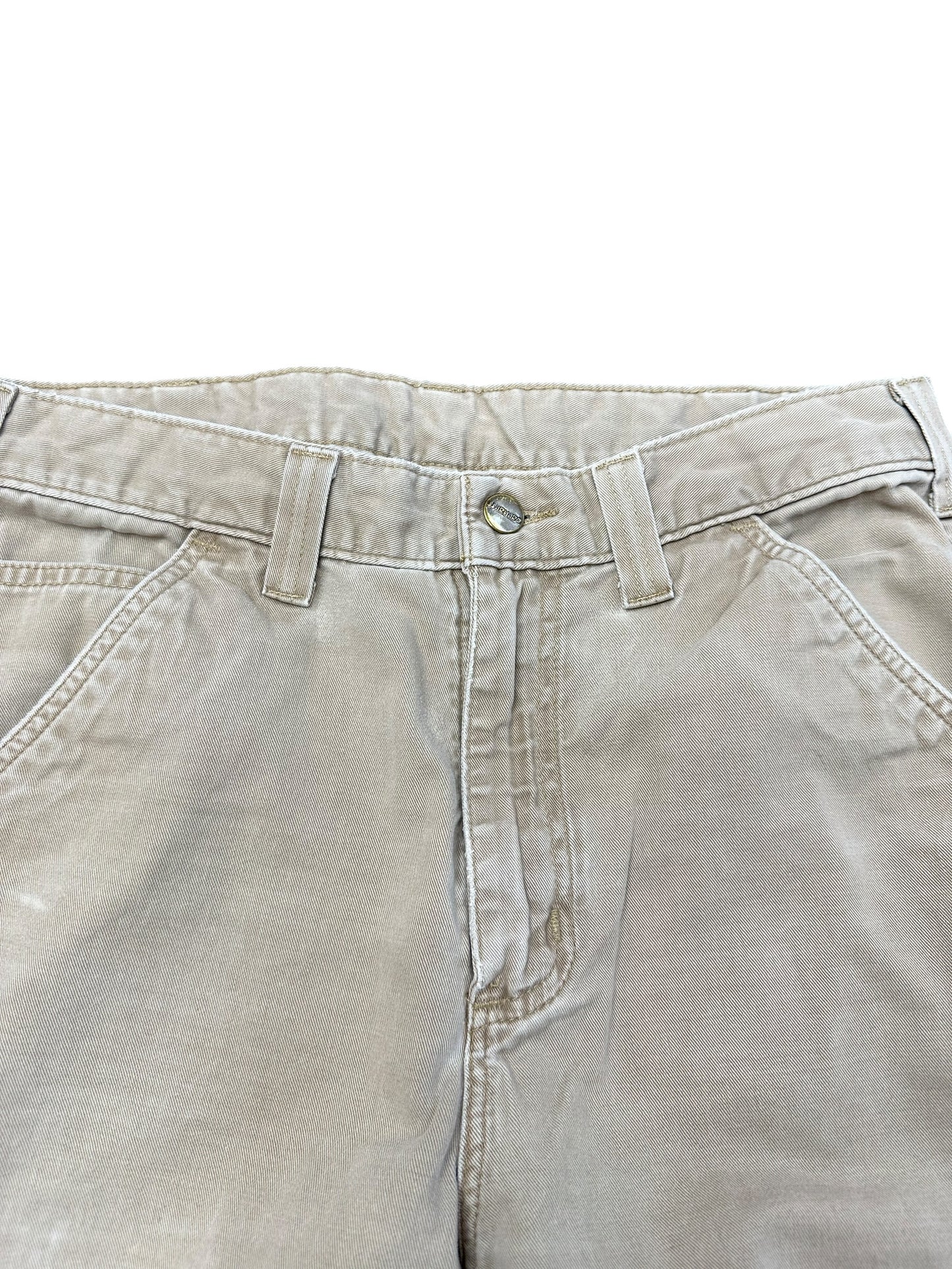 Carhartt Baggy Khaki Ripped Knee Pants Size 32 x 34