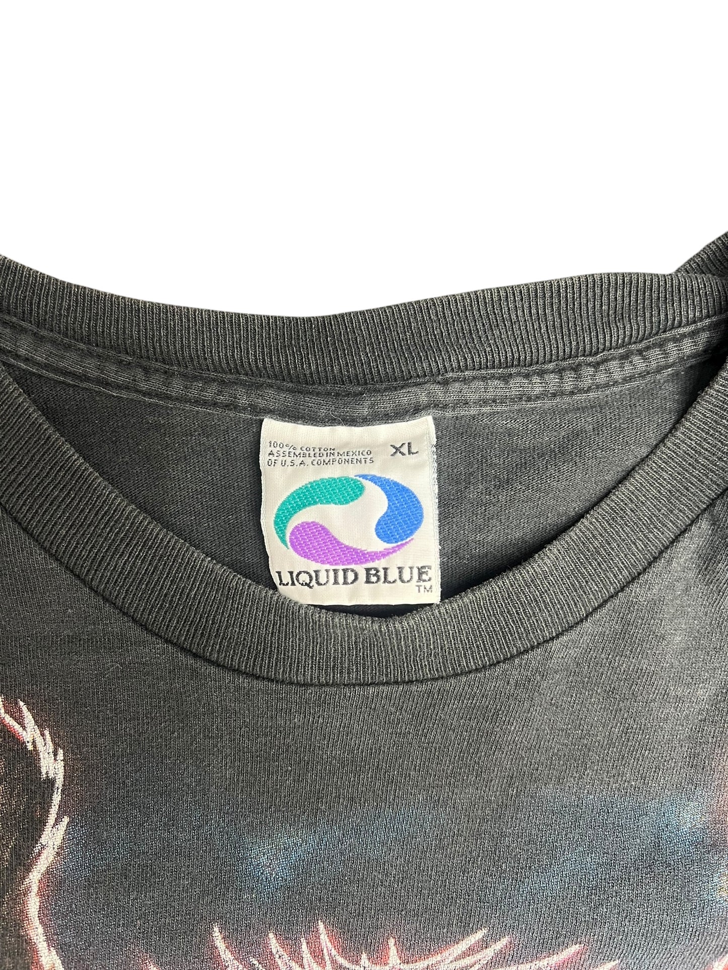Vintage Atlanta Falcons Liquid Blue Faded Tee Size XL
