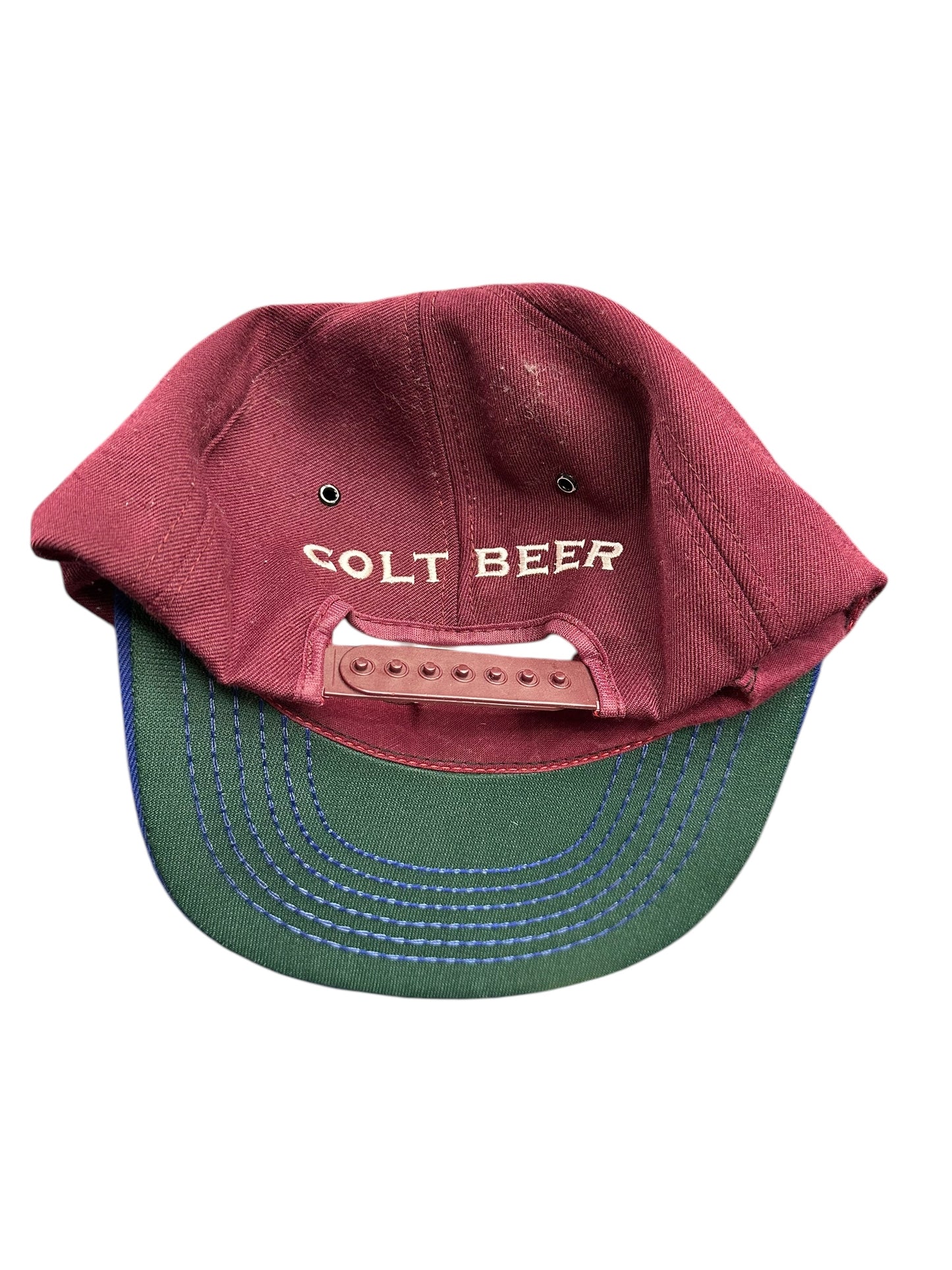 Vintage Colt 45 Blue Bill Trucker Style Malt Liquor Hat Snapback