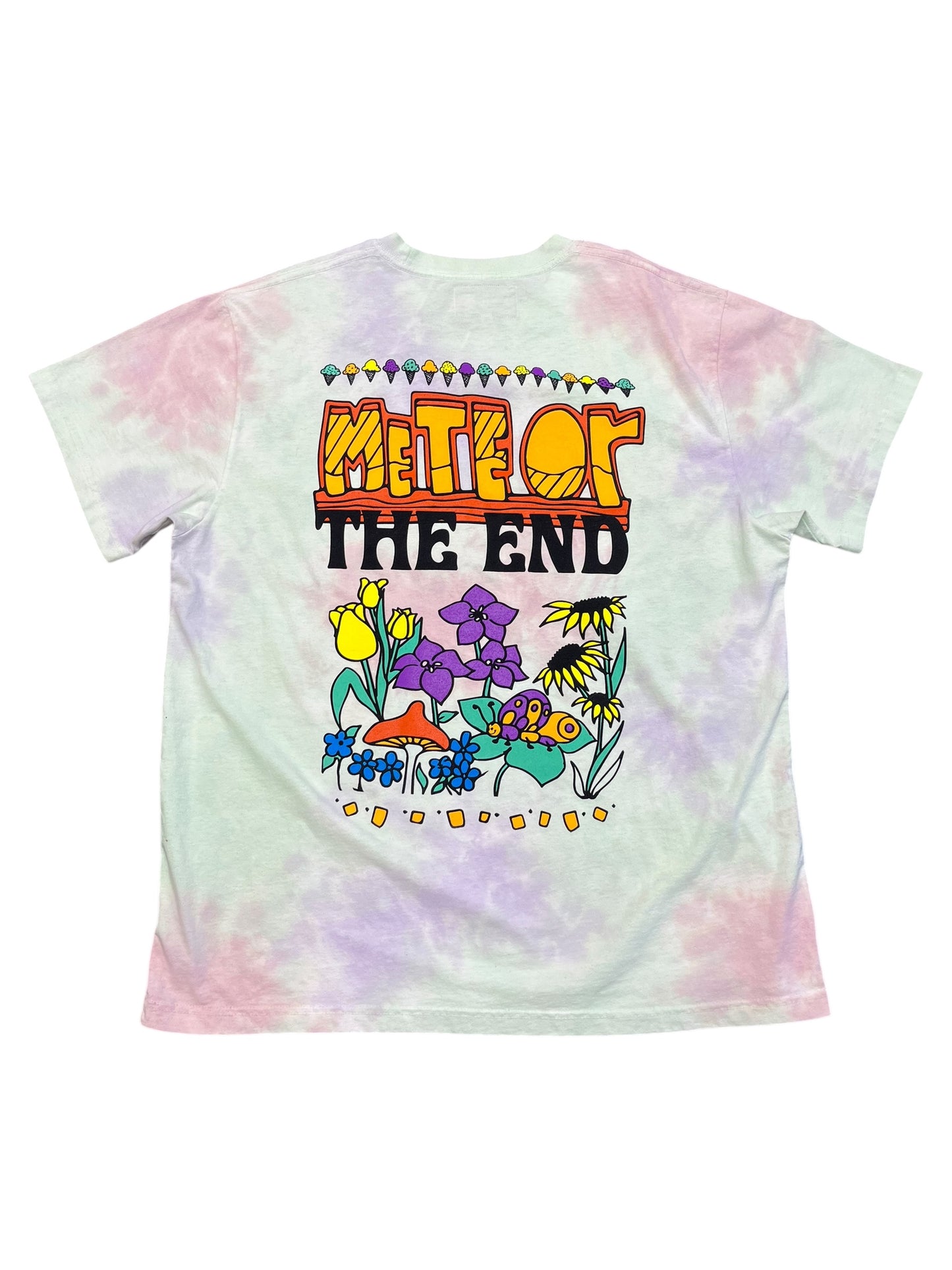 Late Lunch Sean Wotherspoon 'Better Late Lunch Than Never' Graphic Tie Dye Tee Size XXL