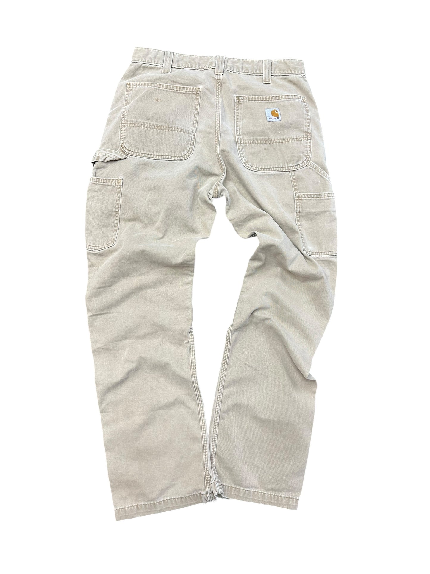 Carhartt Baggy Khaki Ripped Knee Pants Size 32 x 34