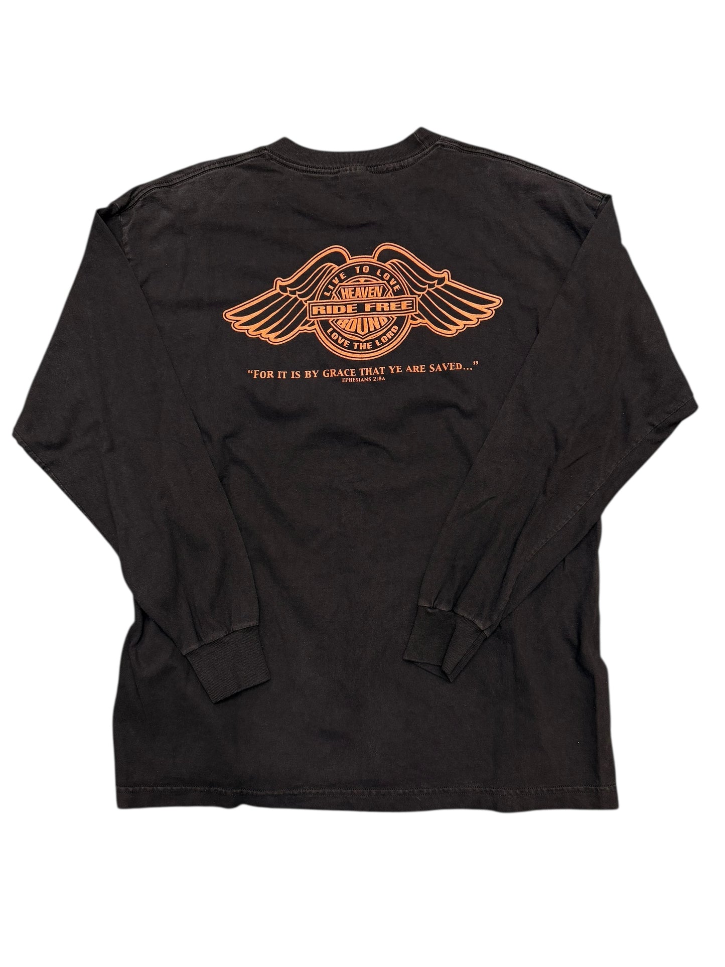 Vintage “Ride Free Eternal Life” L/S Tee Size XL