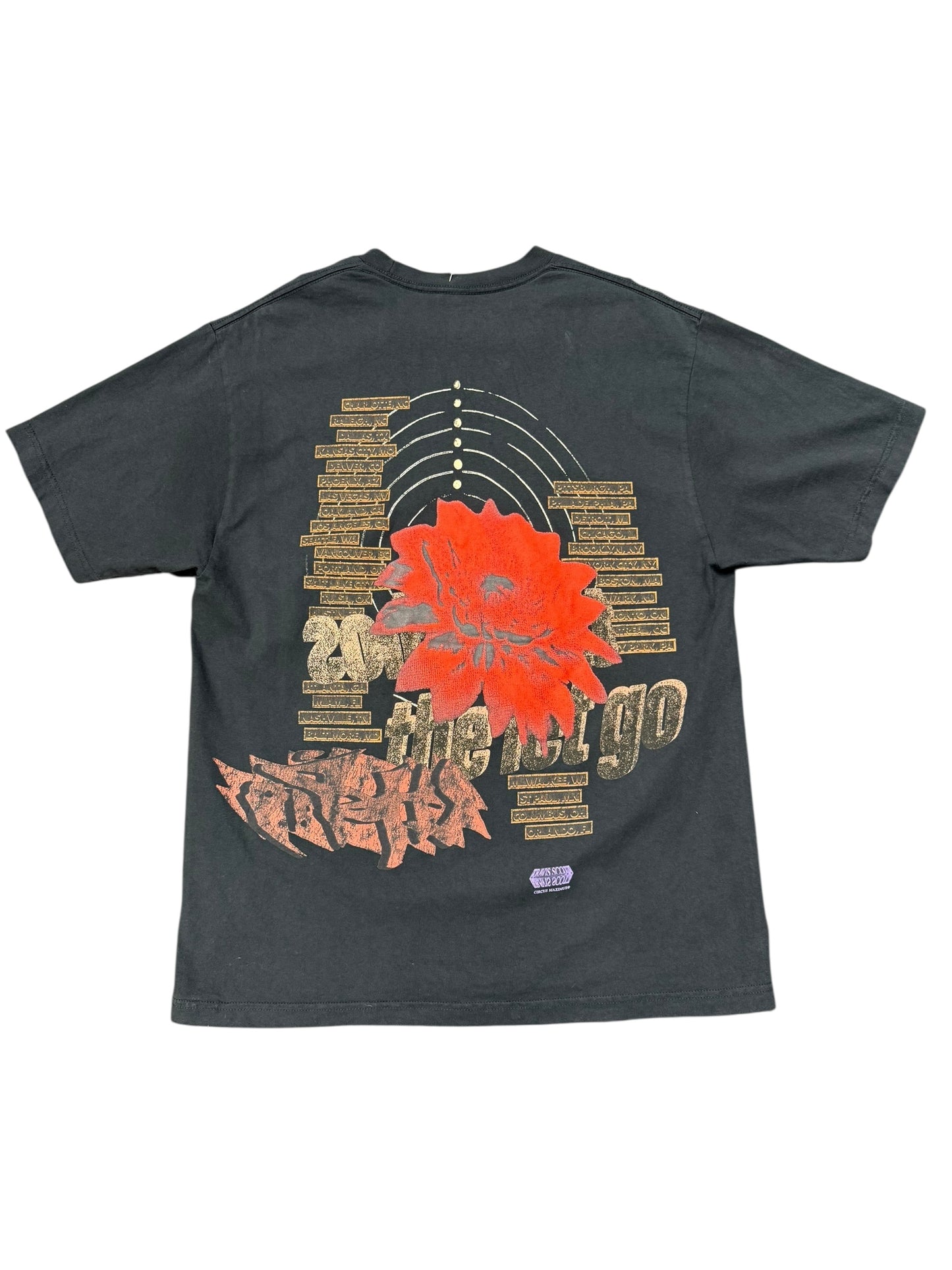 Travis Scott Utopia Delresto Echos Circus Maximus Graphic Print Tee Size L