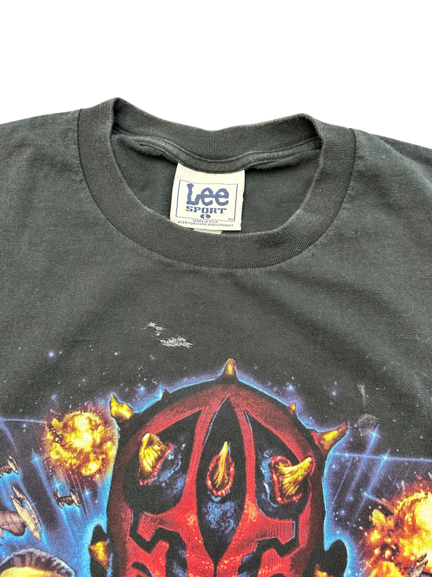 Vintage Star Wars Episode 1 Movie Promo Shoulder Patch Tee Size L