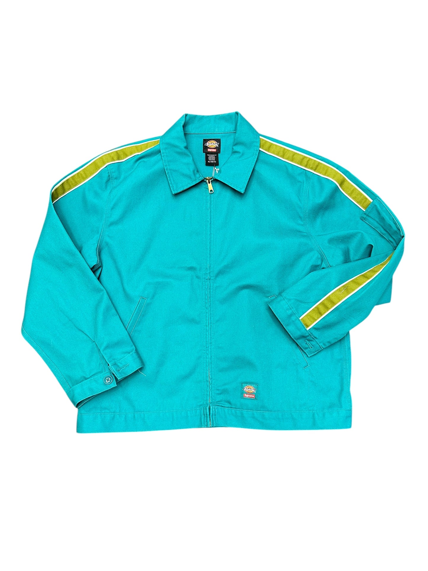 Supreme SS22 Dickies Collab Striped Eisenhower Zip Up Jacket Size XL