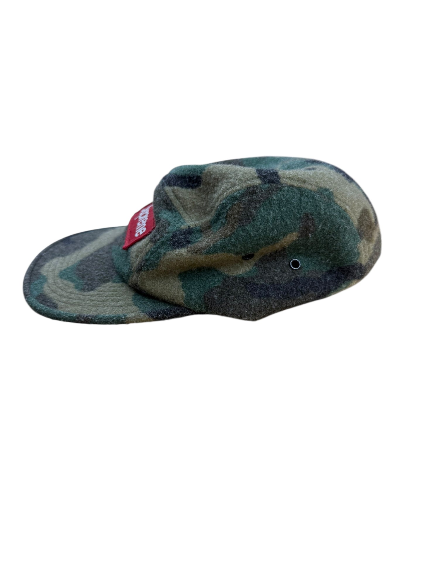 Supreme Green Army Camo Wool Camp Cap 5 Panel Hat