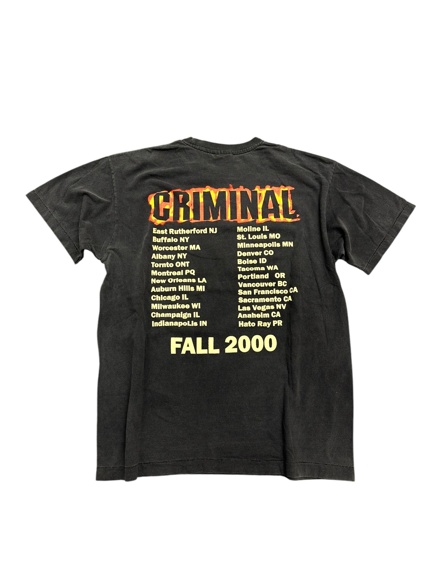 Retro Eminem Rap Tee Criminal 2000 Reprint Size XL
