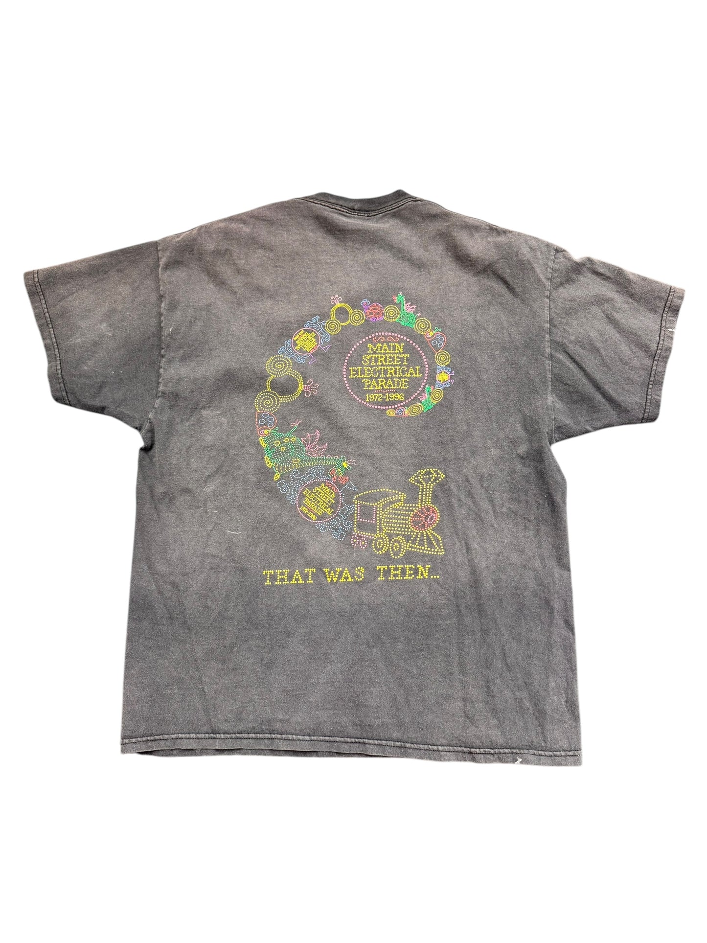 Vintage Disney 'Light Magic' Disneyland 'This is Now' Graphic Print Promo Tee Size XL