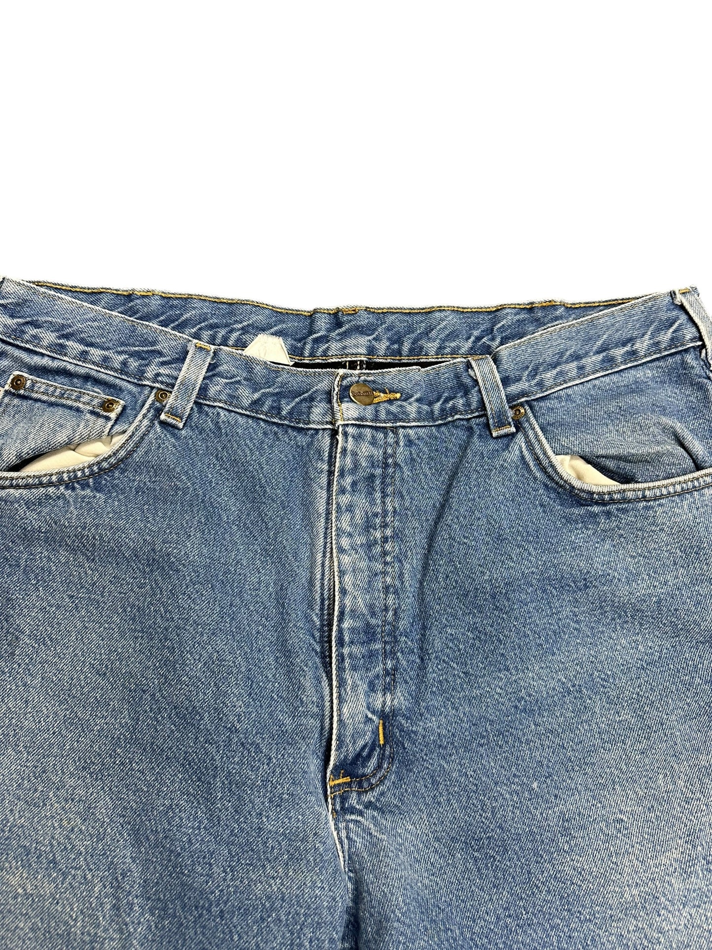 Carhartt Fleece Lined Light Denim Pants Size 38 x 32