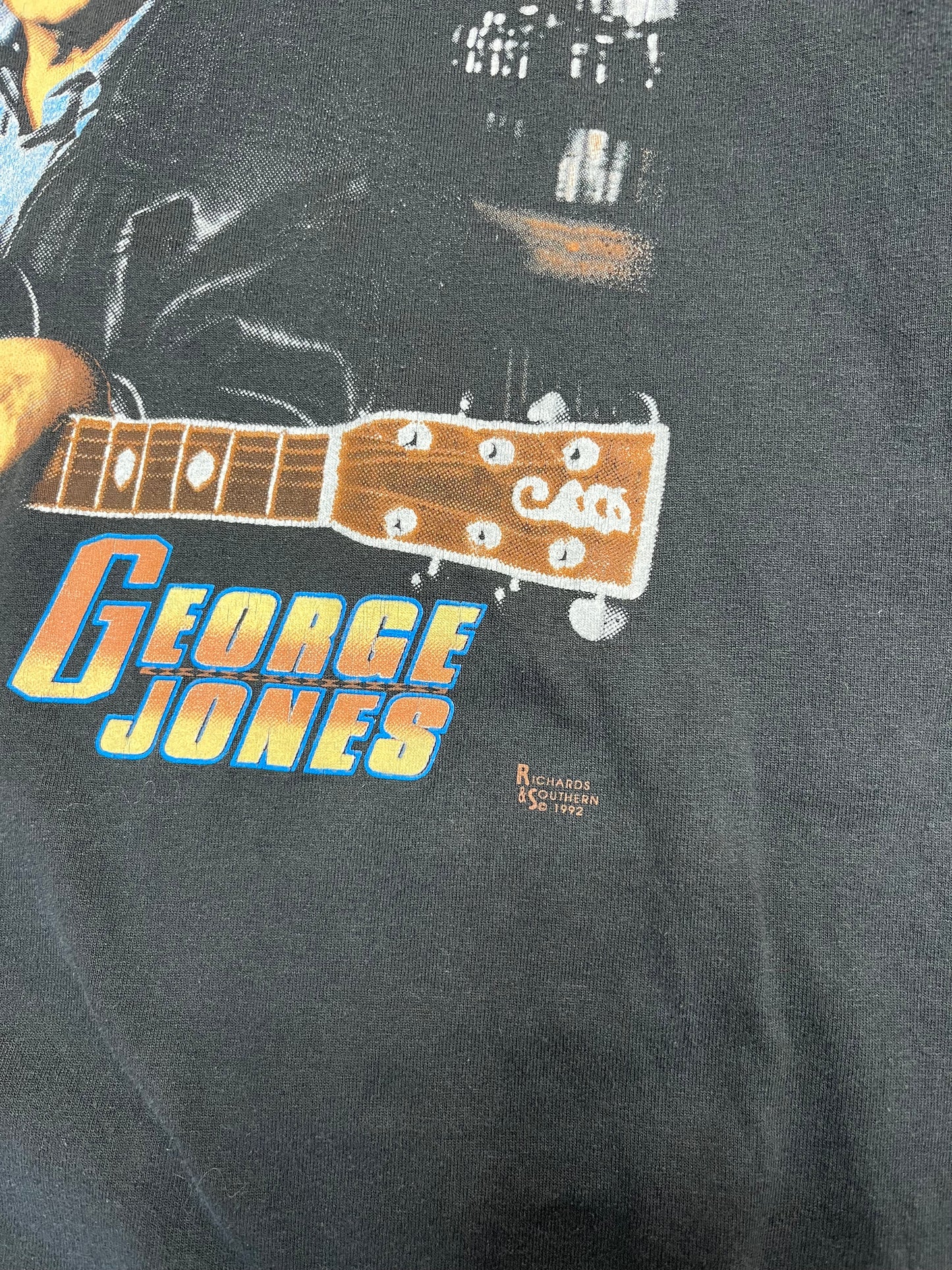 Vintage 1992 George Jones 'Honky-Tonk Myself To Death' Graphic
