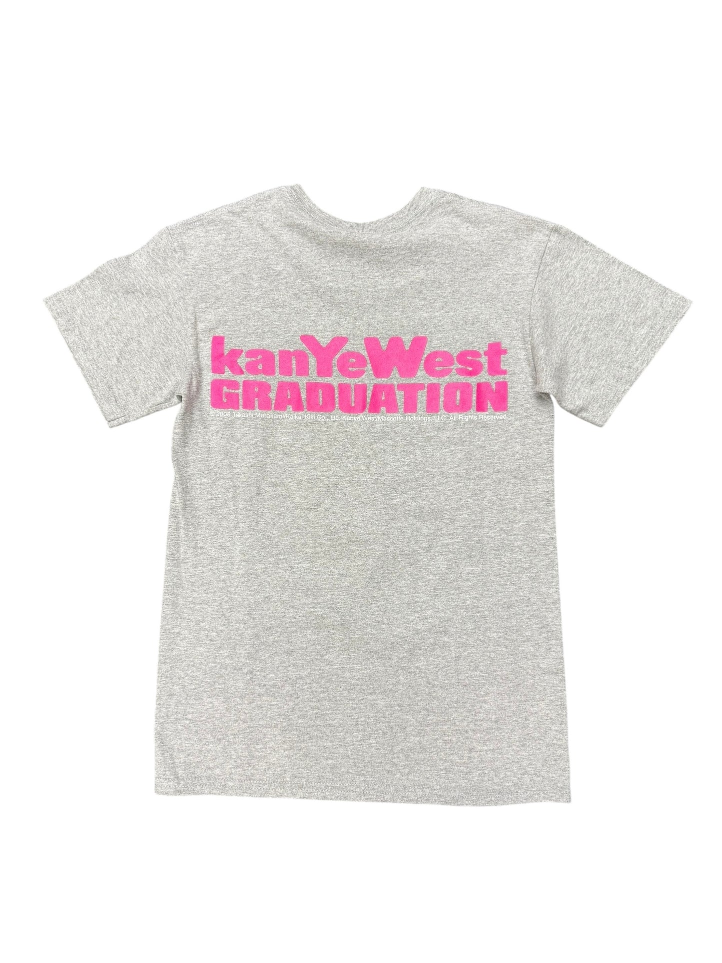 Y2K Kanye West Graduation Teddy Bear Graphic Print Promo Tee Size S