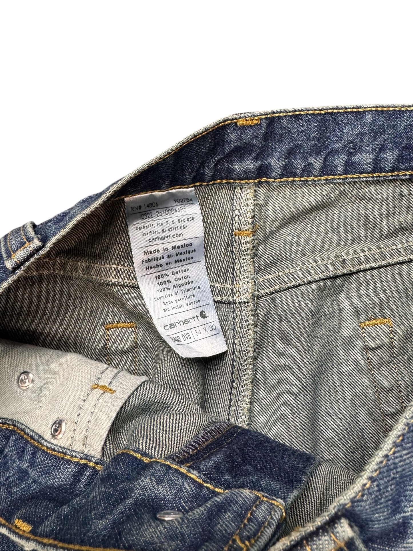 CARHARTT DENIM PANTS 34x30
