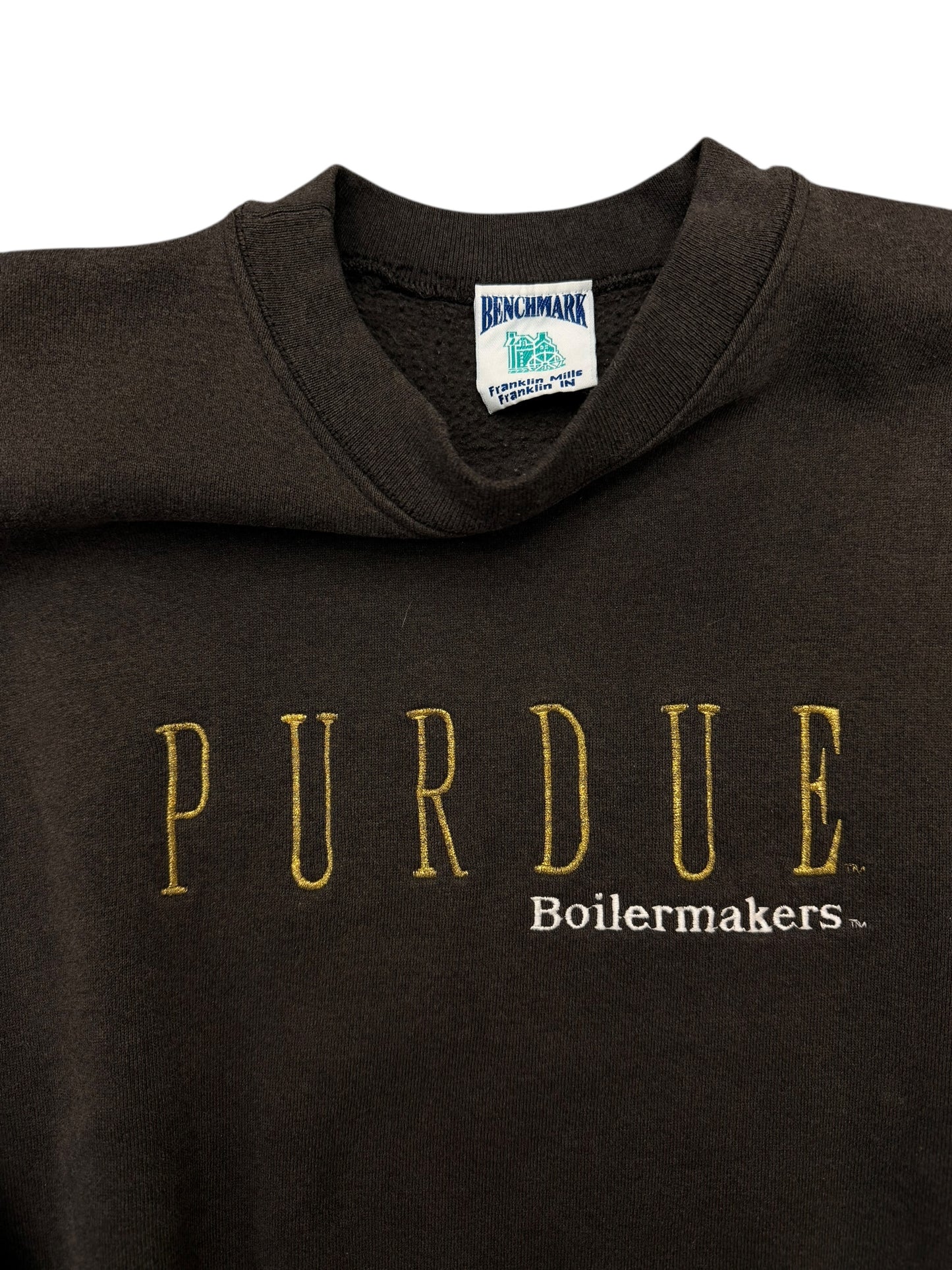 Vintage Purdue Black Crewneck Size Large