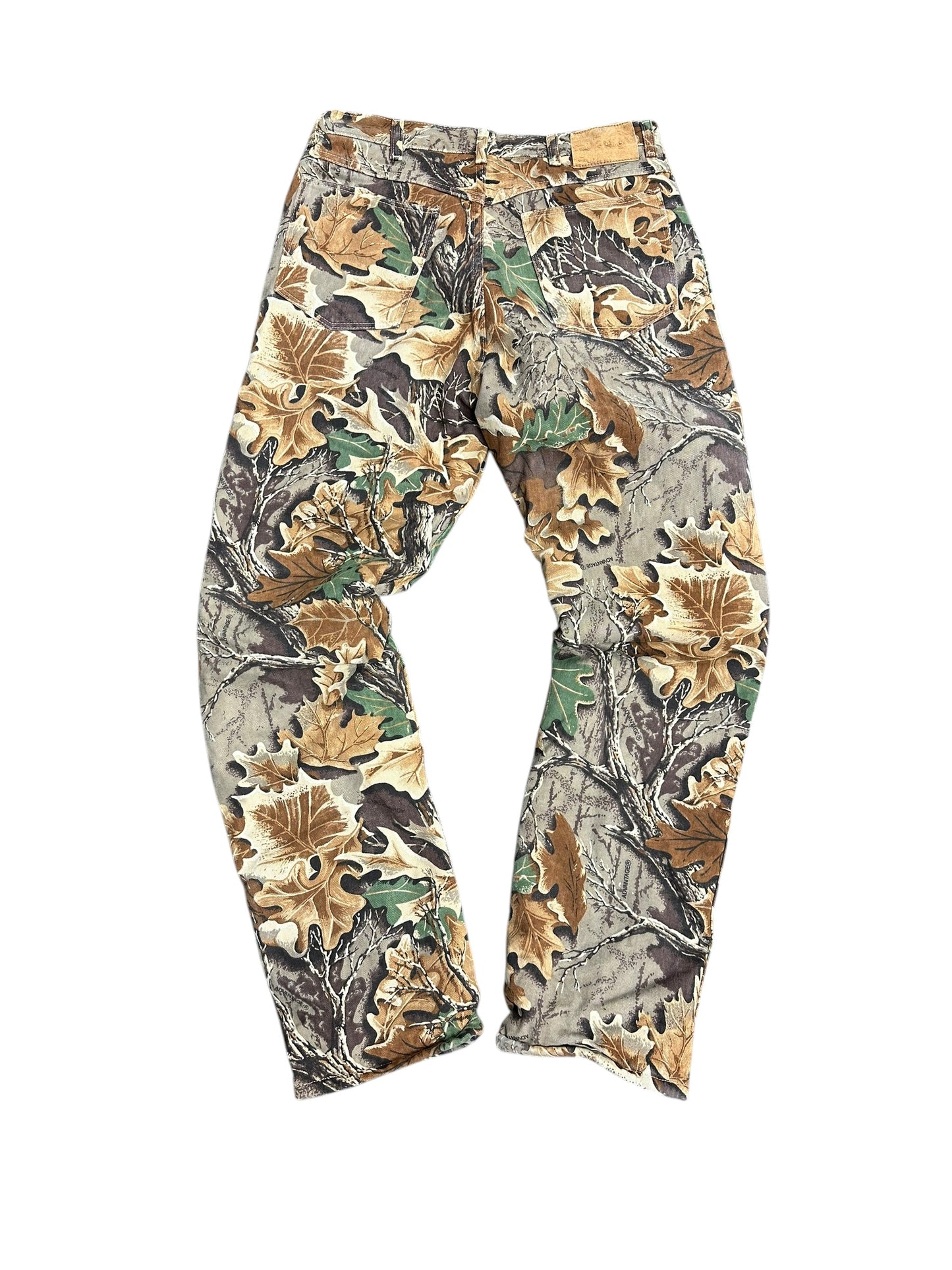 Wrangler Fleece Lined Advantage Hunting Gear Baggy Camo Pants Size 34 x 34