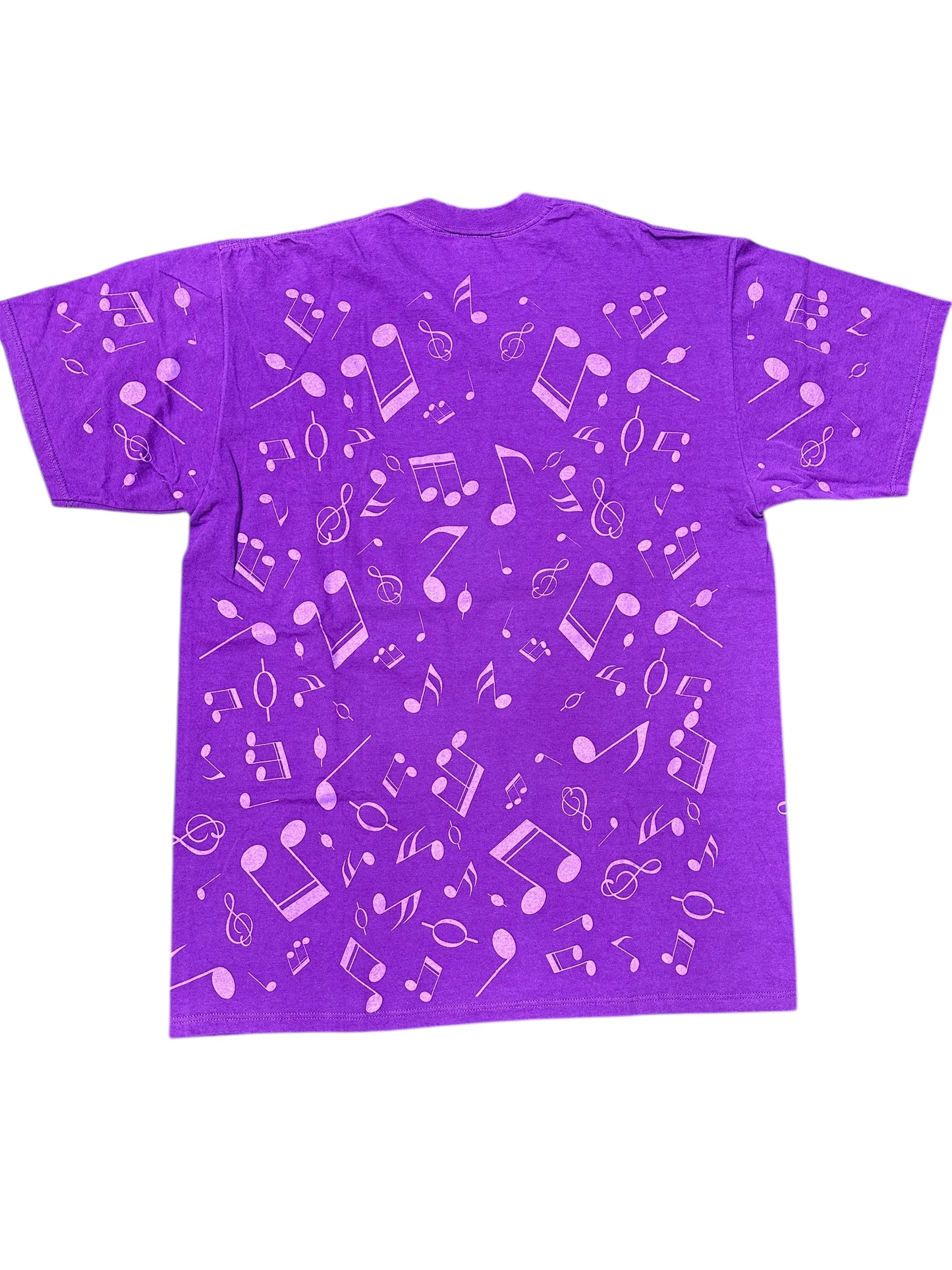 Vintage 1993 Walt Disney Convention Rare Maestro Purple AOP Tee Size XL