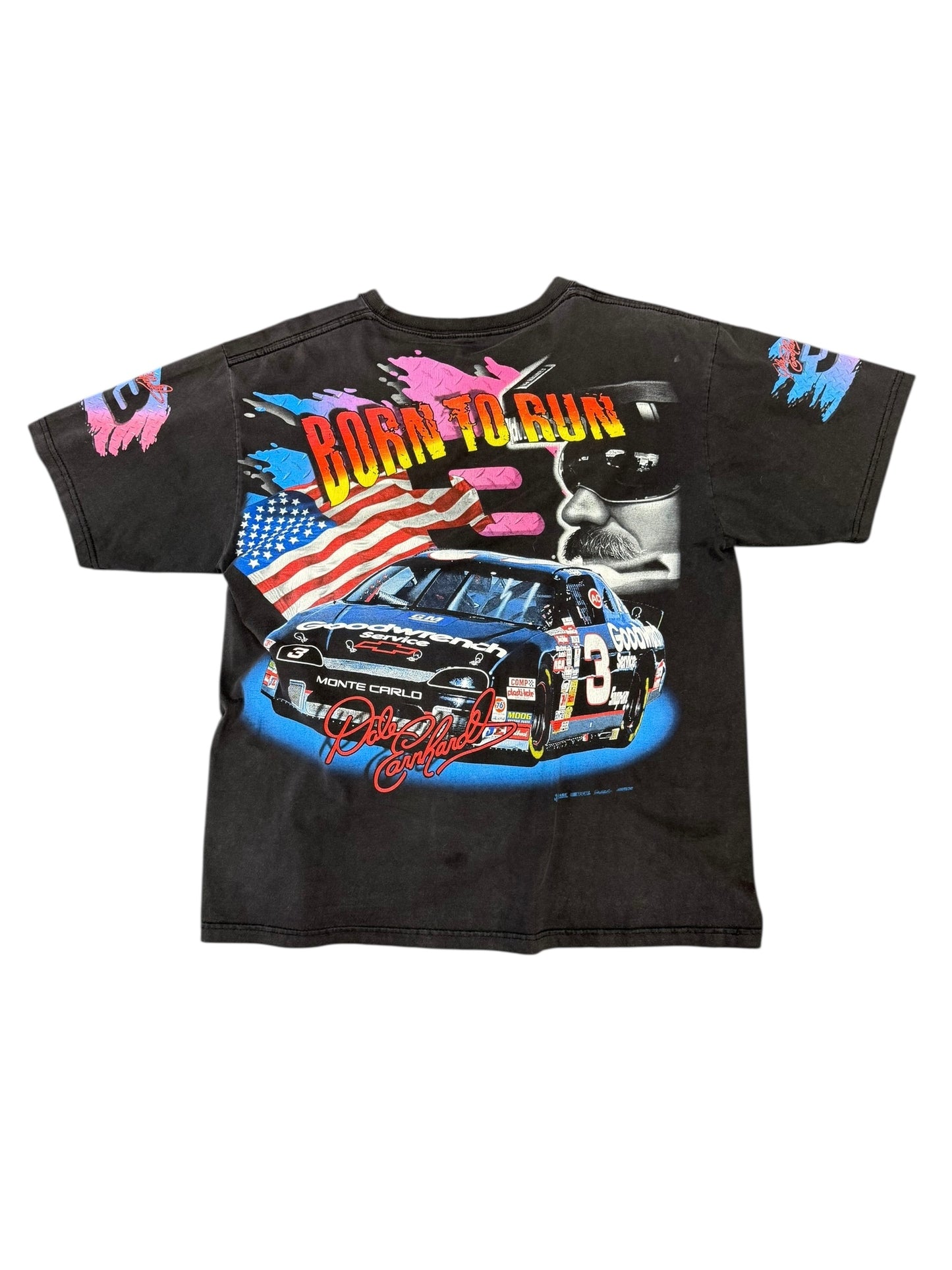 Vintage Dale Sr Purple AOP Tee Size L