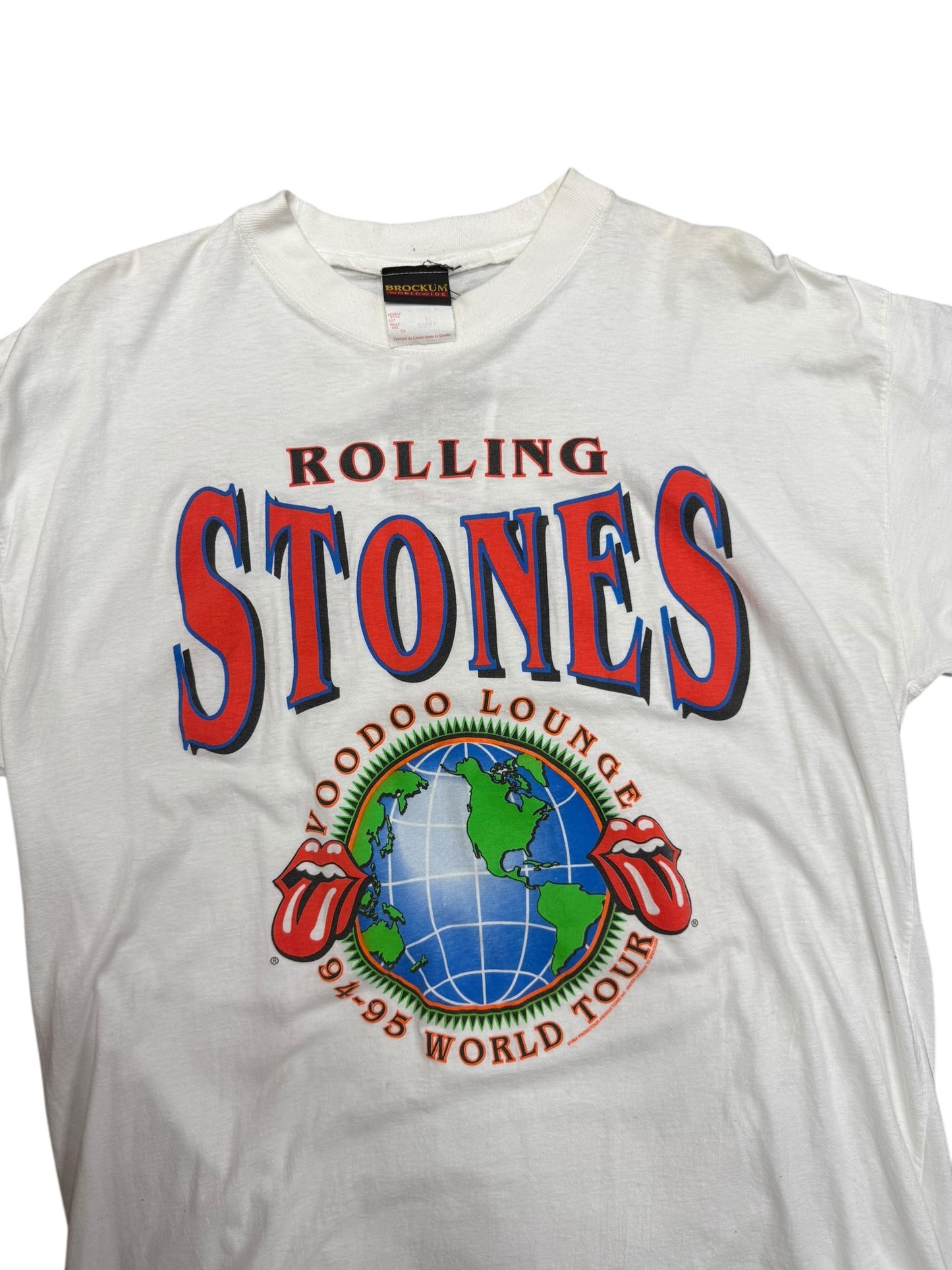 vintage 94'-95' Rolling Stones Voodoo Lounge world tour globe Size XL