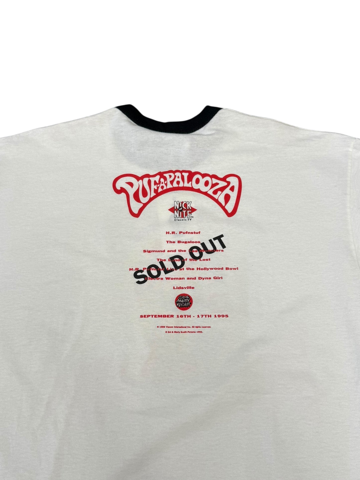 Vintage Pufapalooza Puff & Stuff *RARE Ringer Tee Size XL