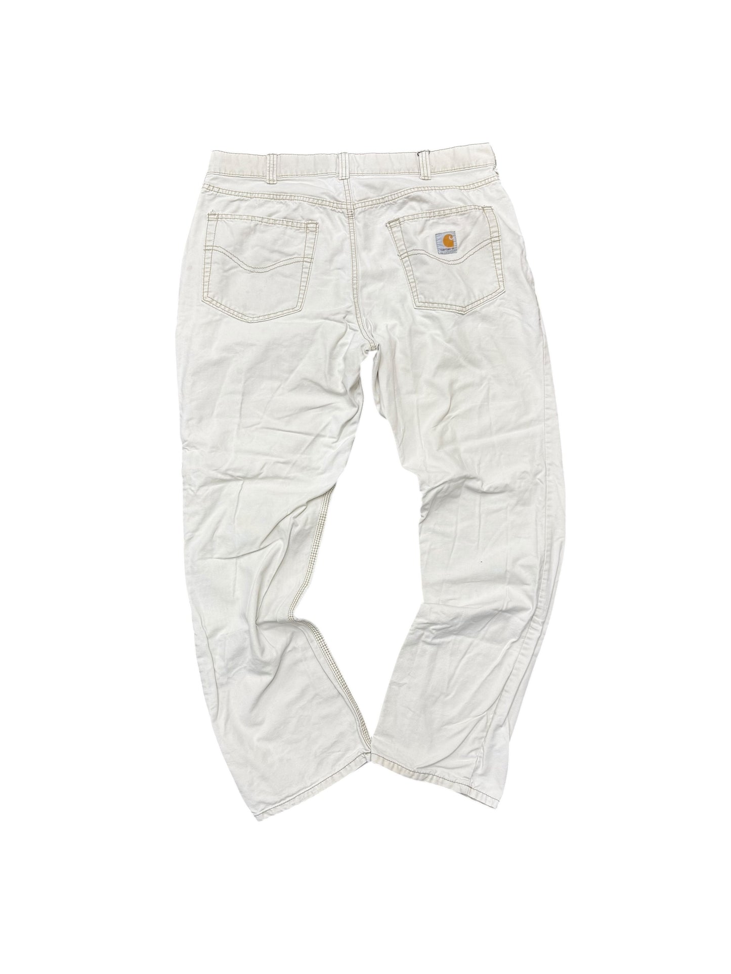 Carhartt White Straight Fit Pants 36x32