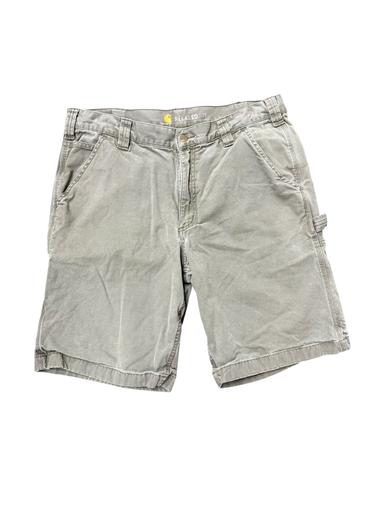 Carhartt Dark Olive 103652 217 Relaxed Fit Cargo Shorts Size 36