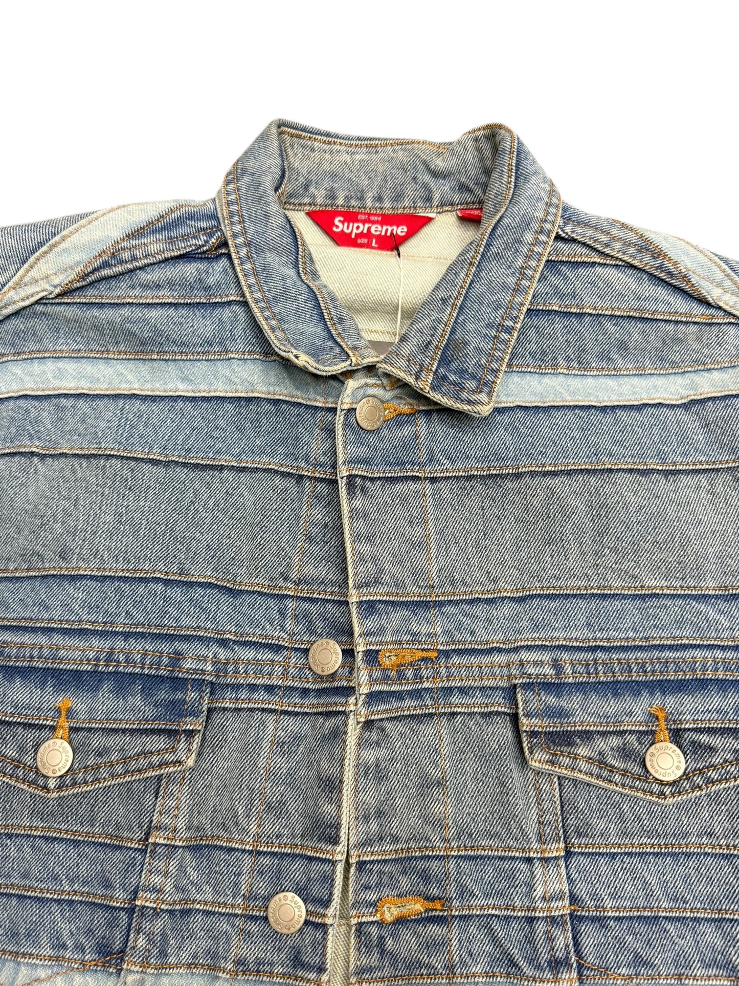 Supreme FW22 Layered Denim Trucker Jacket Size L