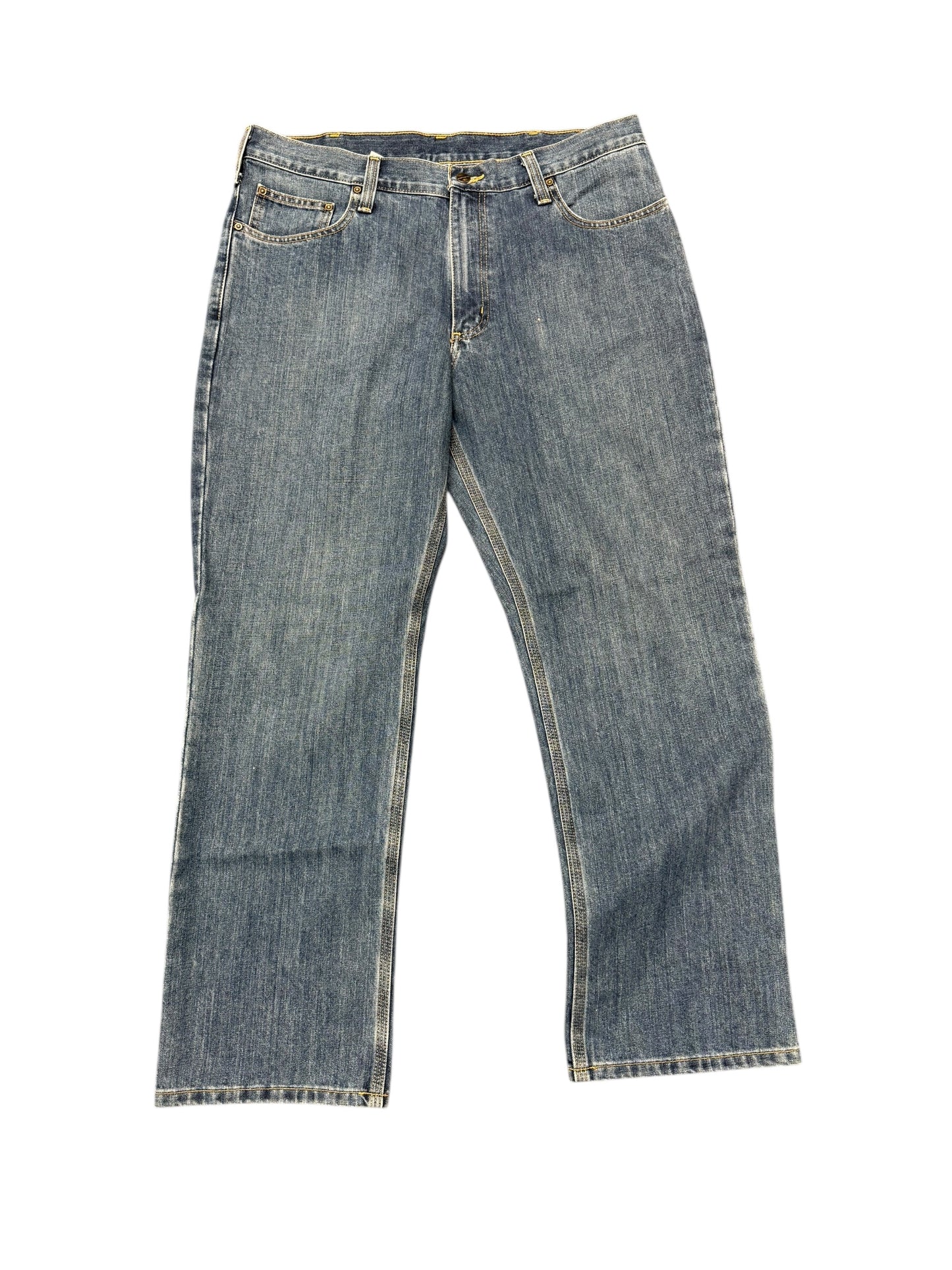 Carhartt Dark Blue Denim Relaxed Fit Pants 36x30