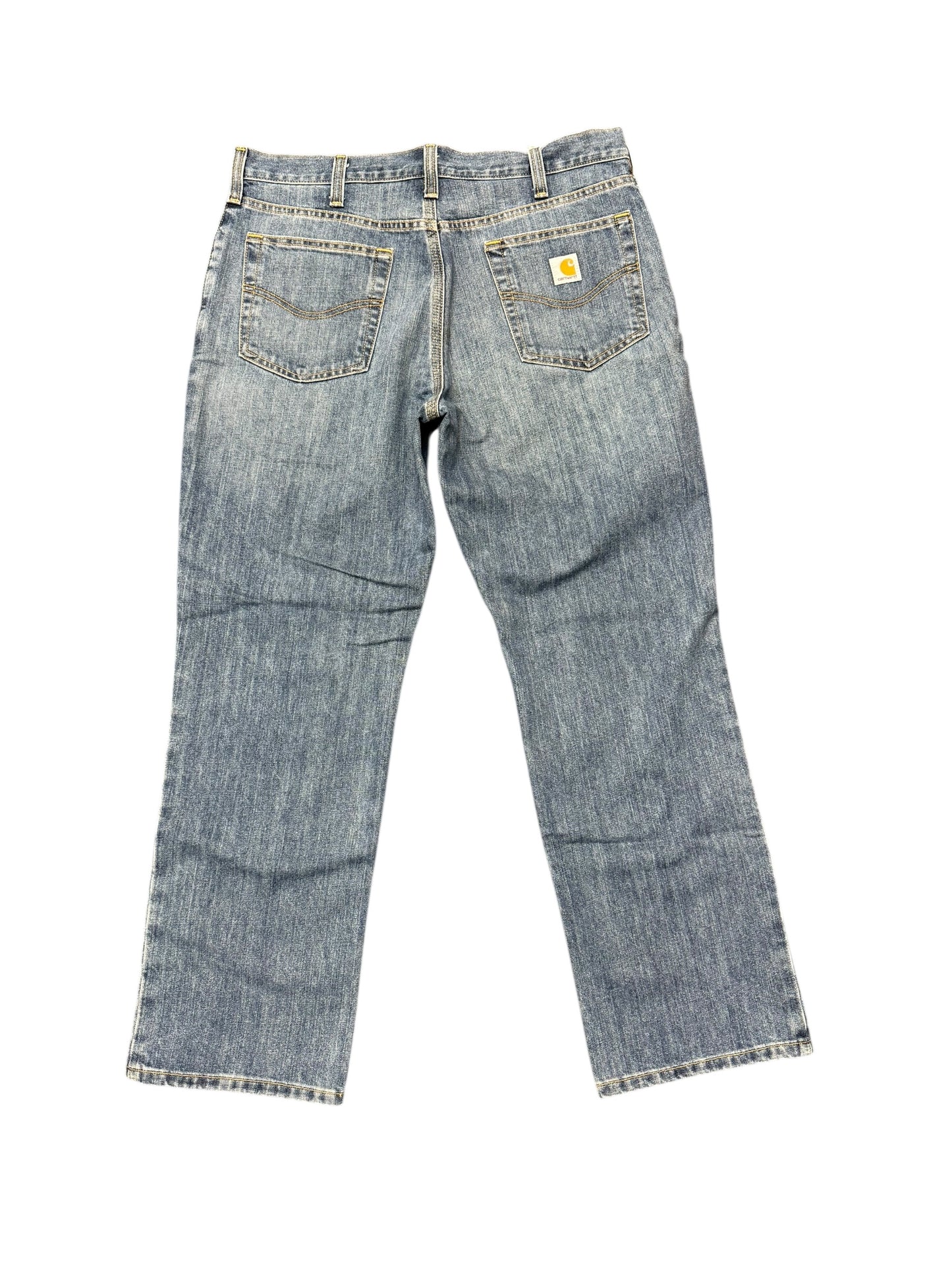 Carhartt Dark Blue Denim Relaxed Fit Pants 36x30