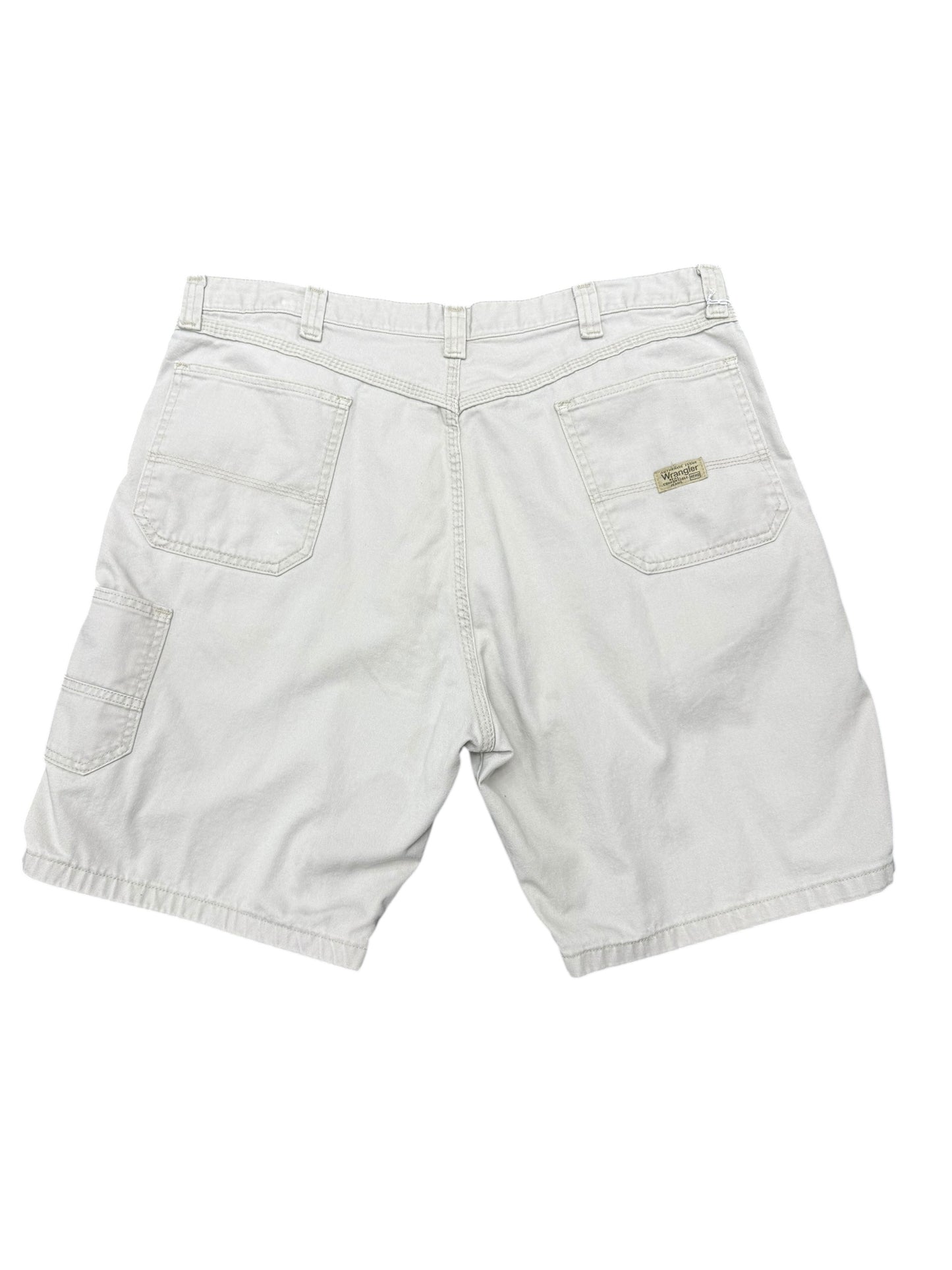 Wrangler Canvas Style Chino Beige Shorts Size 38
