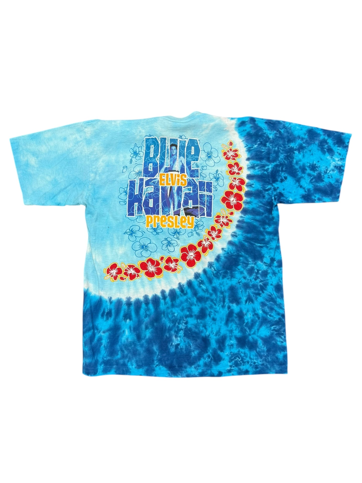 Vintage Elvis Hawaiian Tie Dye Tee Size XL