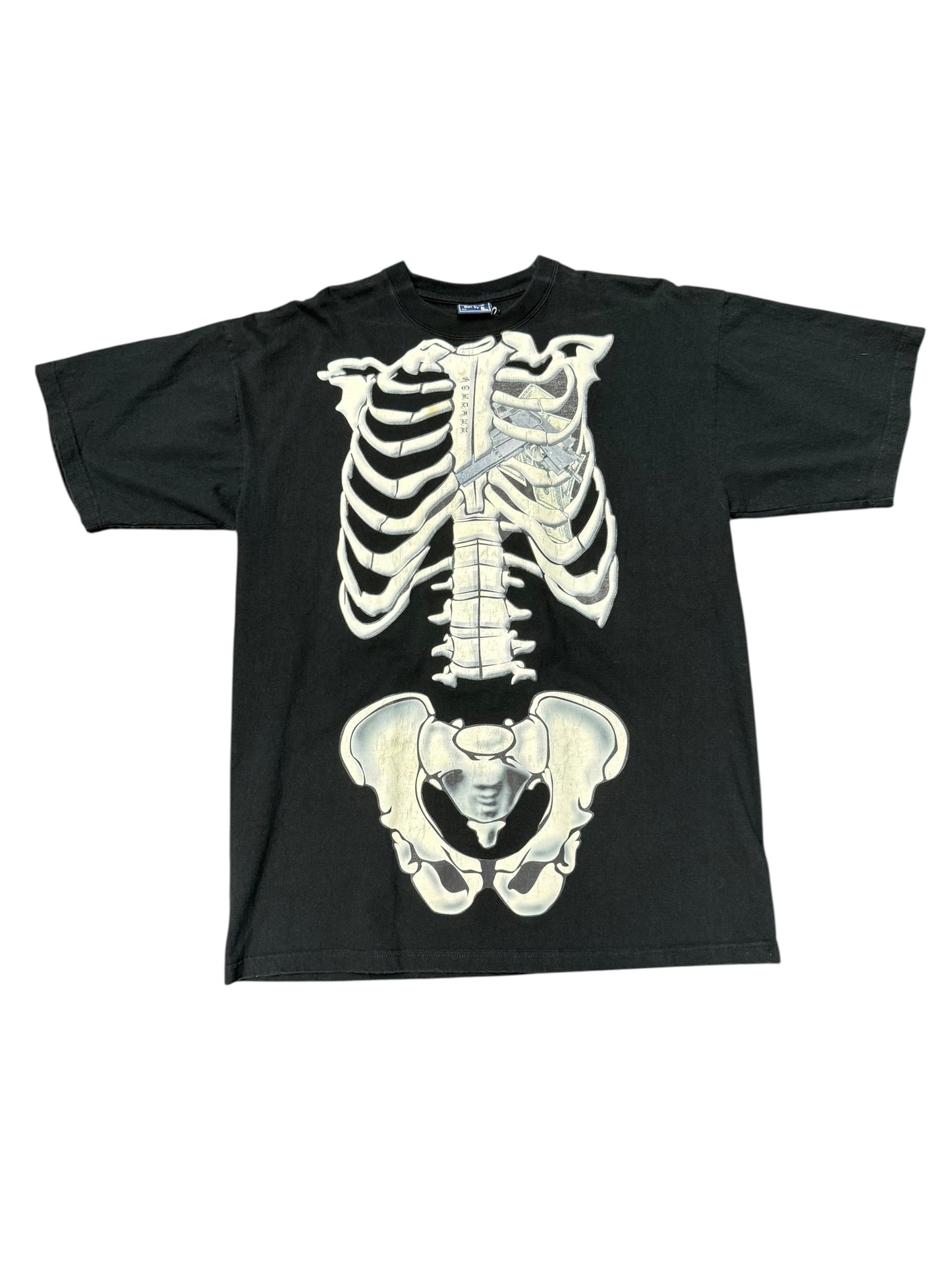 Y2K Jesse Pinkman Type Shit Money and Ammo NO HEART Graphic Print Tee Size XL