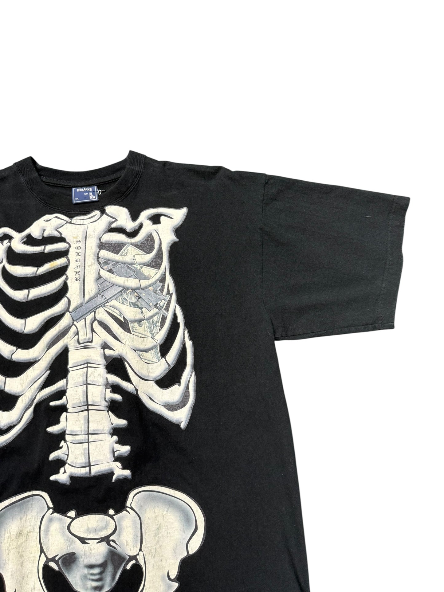Y2K Jesse Pinkman Type Shit Money and Ammo NO HEART Graphic Print Tee Size XL