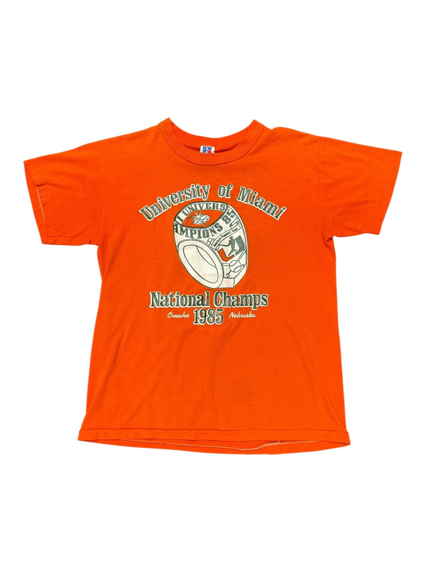 1985 University of Miami National Champs Size M